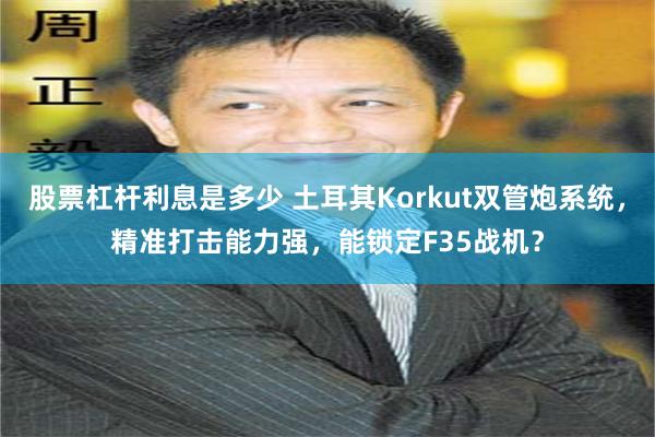 股票杠杆利息是多少 土耳其Korkut双管炮系统，精准打击能力强，能锁定F35战