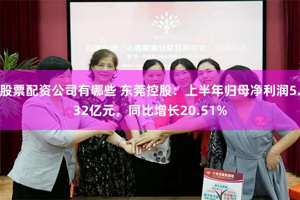 股票配资公司有哪些 东莞控股：上半年归母净利润5.32亿元，同比增长20.51%